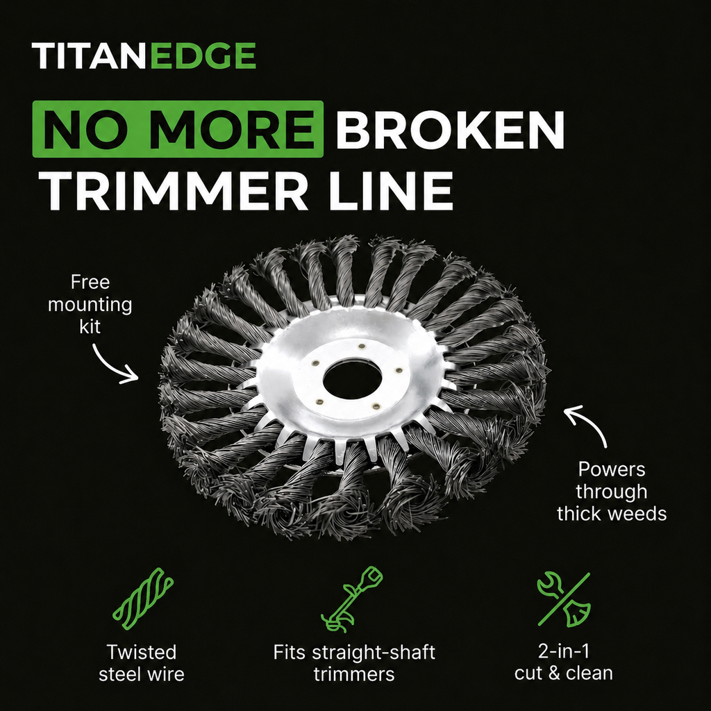 TitanEdge Steel Wire Brush Cutter Head